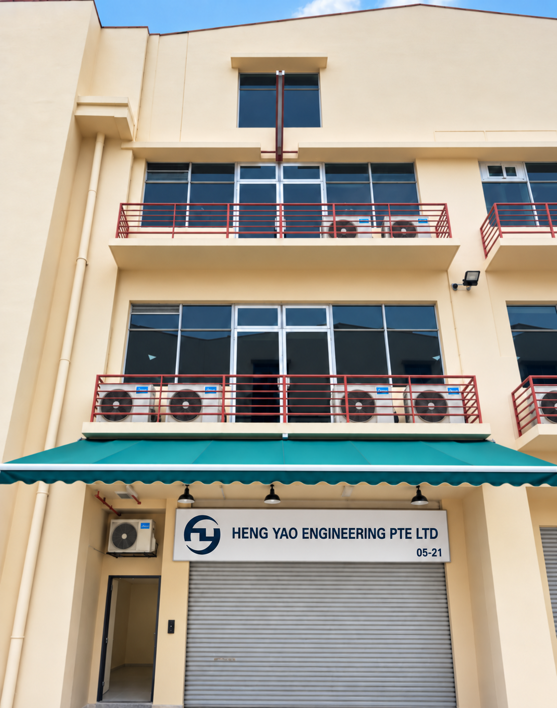 Photo of the company's front door